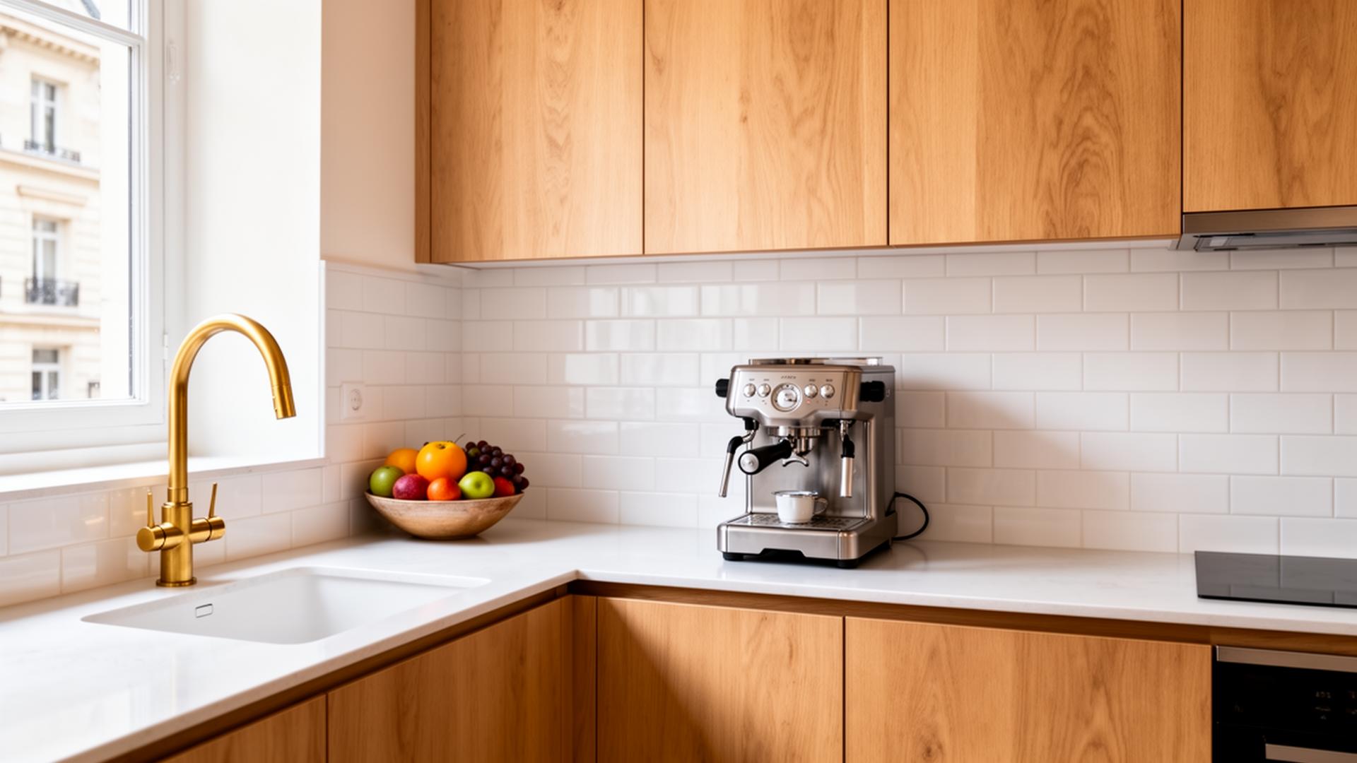 Fully equipped kitchen of Plaza Catedral Loft, Casco Antiguo Panama City